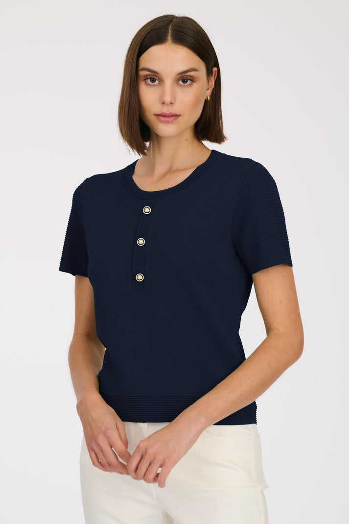 weill Pull manches courtes effet ottoman