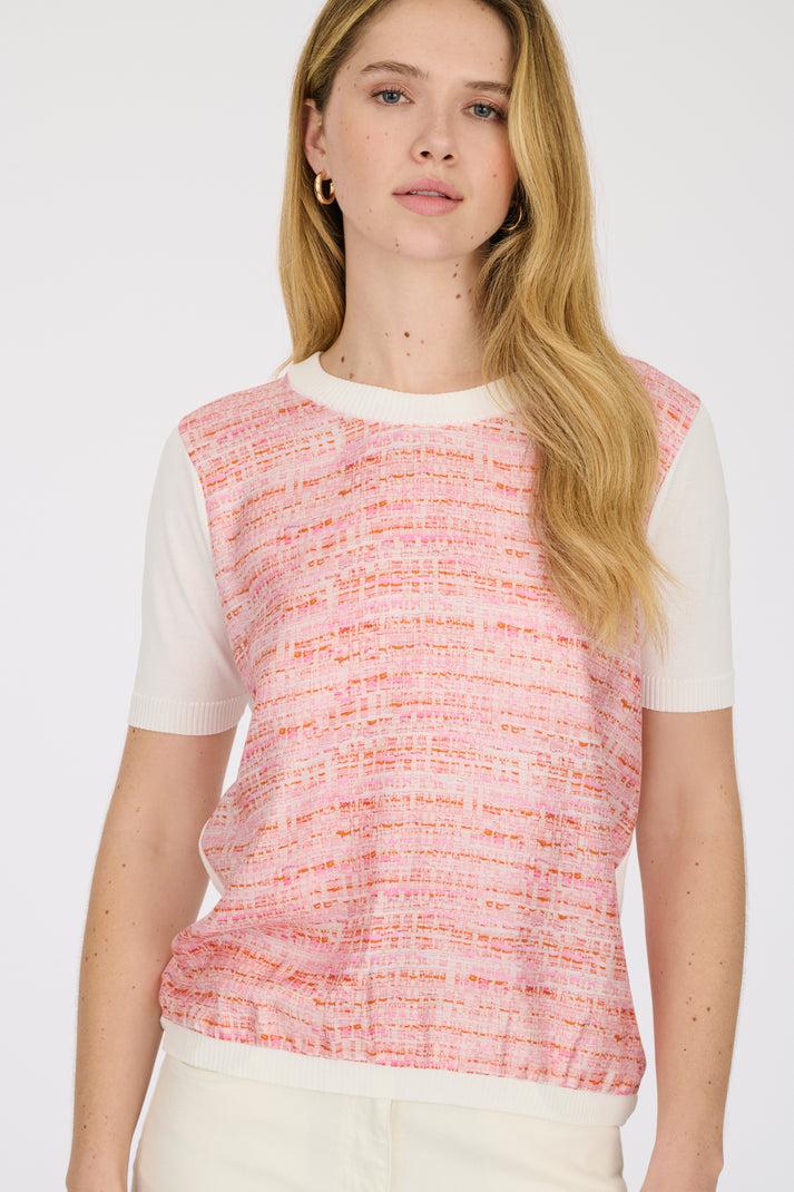 weill Pull multico en soie bi-matière