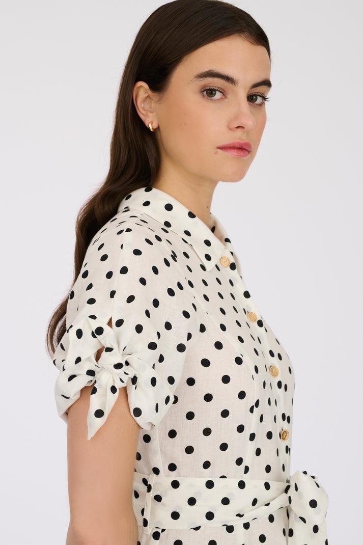 Weill Robe Chemise à Pois
