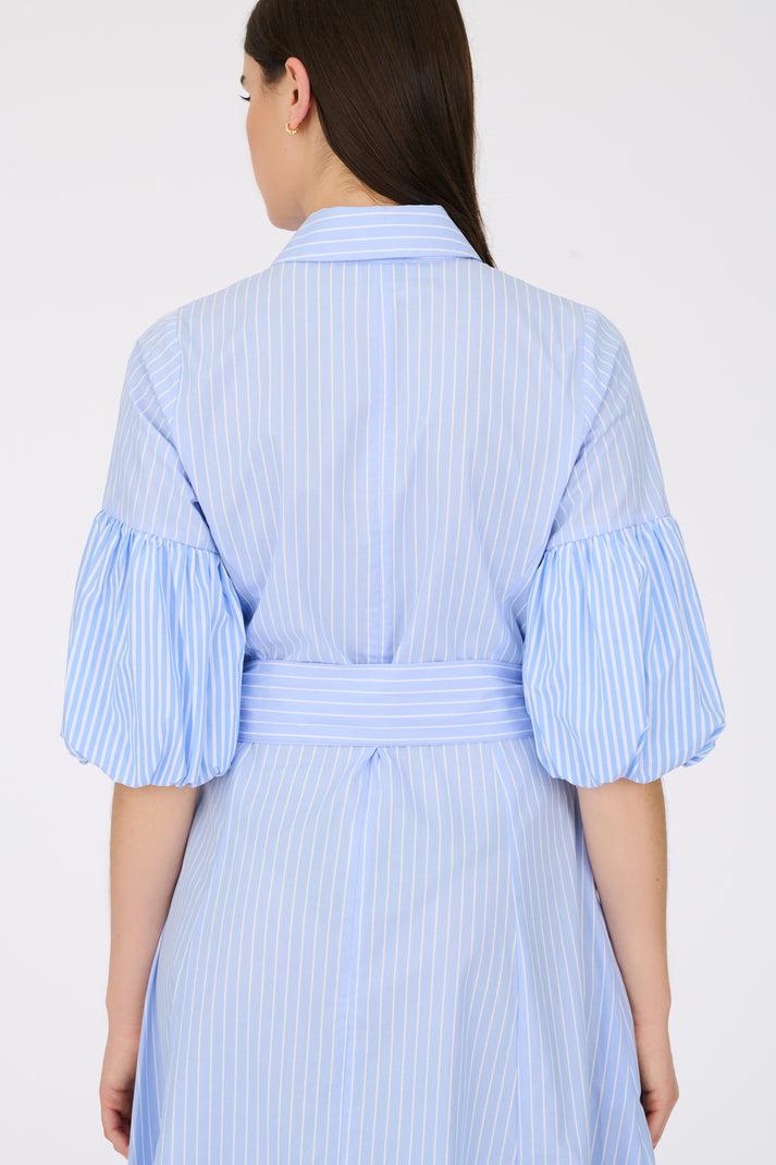 Weill Robe Chemise Longue à Rayures
