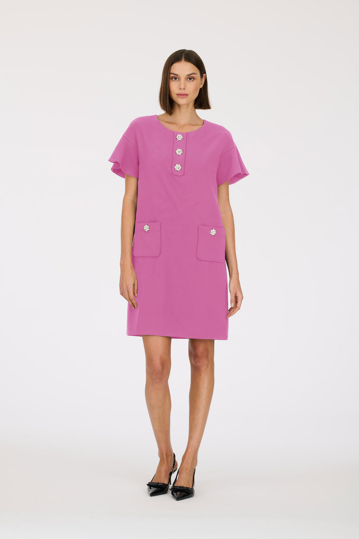 weill Robe cocktail à boutons bijoux