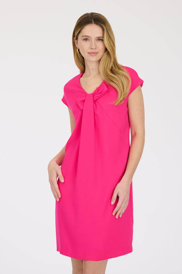 Weill Robe Cocktail Fluide à Noeud