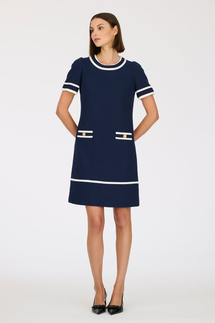 Weill Robe Droite En Tissu Bouclé