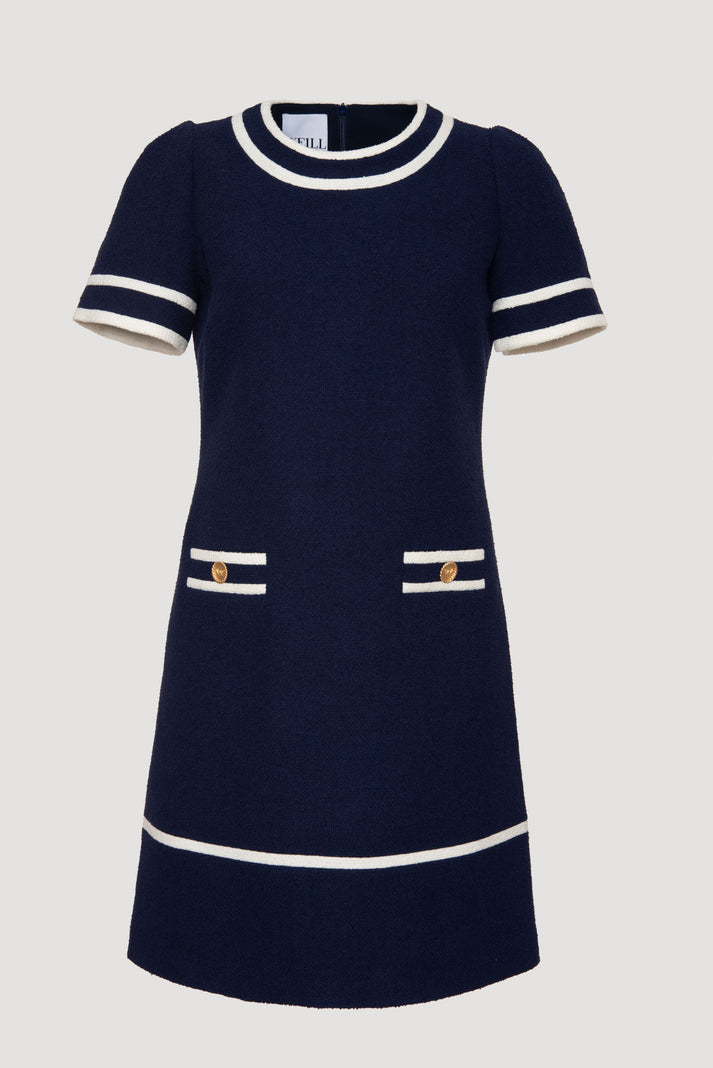 Weill Robe Droite En Tissu Bouclé