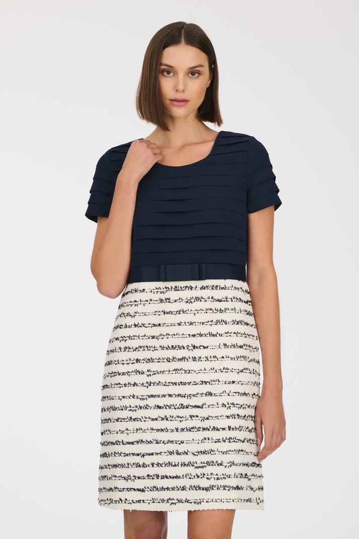 Weill Robe En Tweed Bi-matière