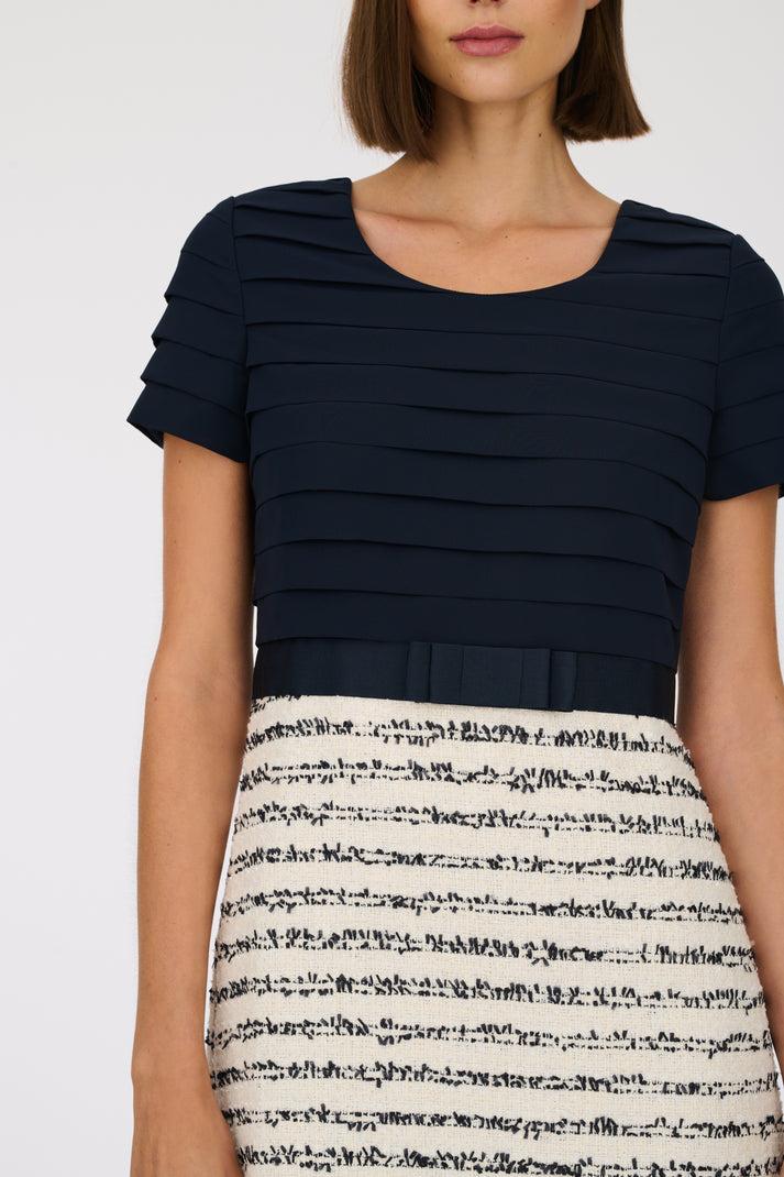 Weill Robe En Tweed Bi-matière