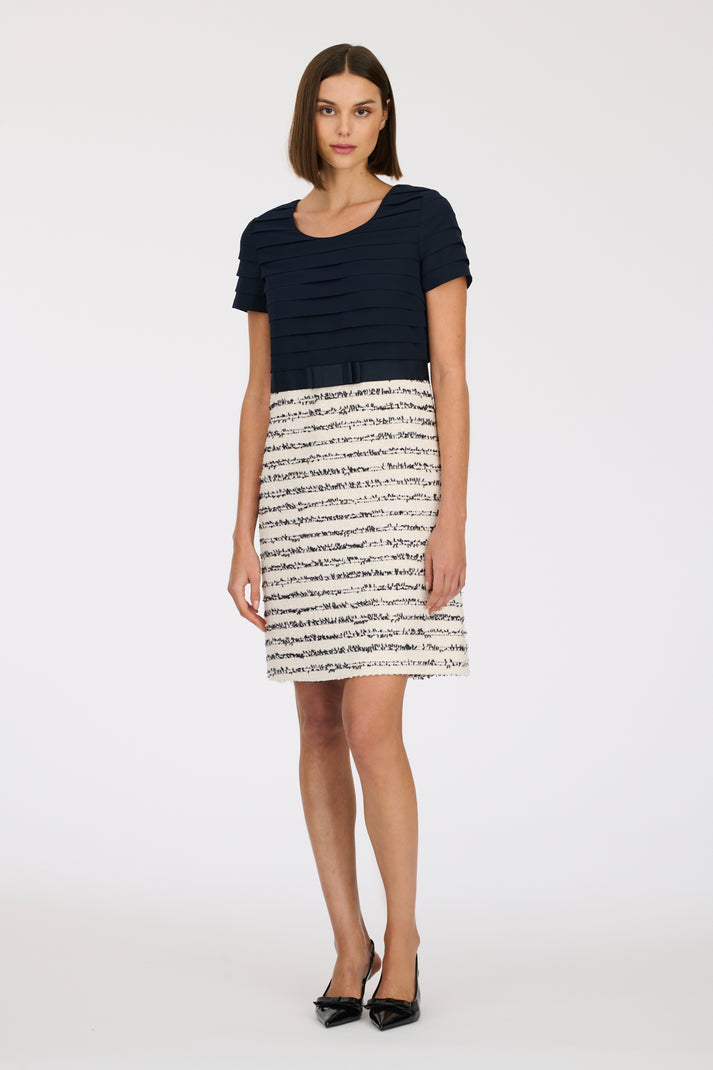 weill Robe en tweed bi-matière