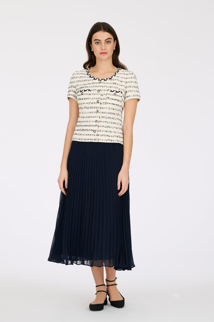 Weill Robe Longue Bimatière Plissé