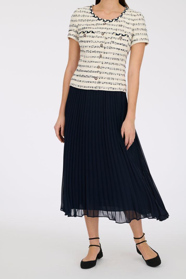 Weill Robe Longue Bimatière Plissé