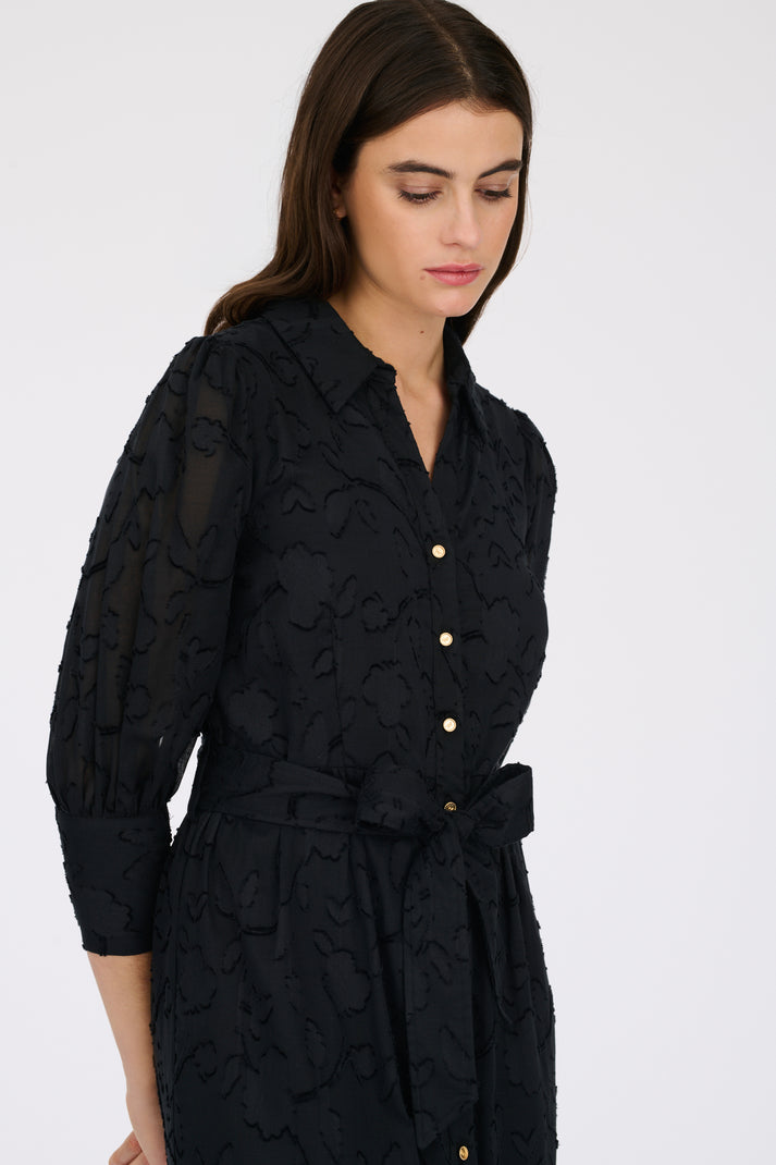 Weill Robe Longue En Jacquard De Coton