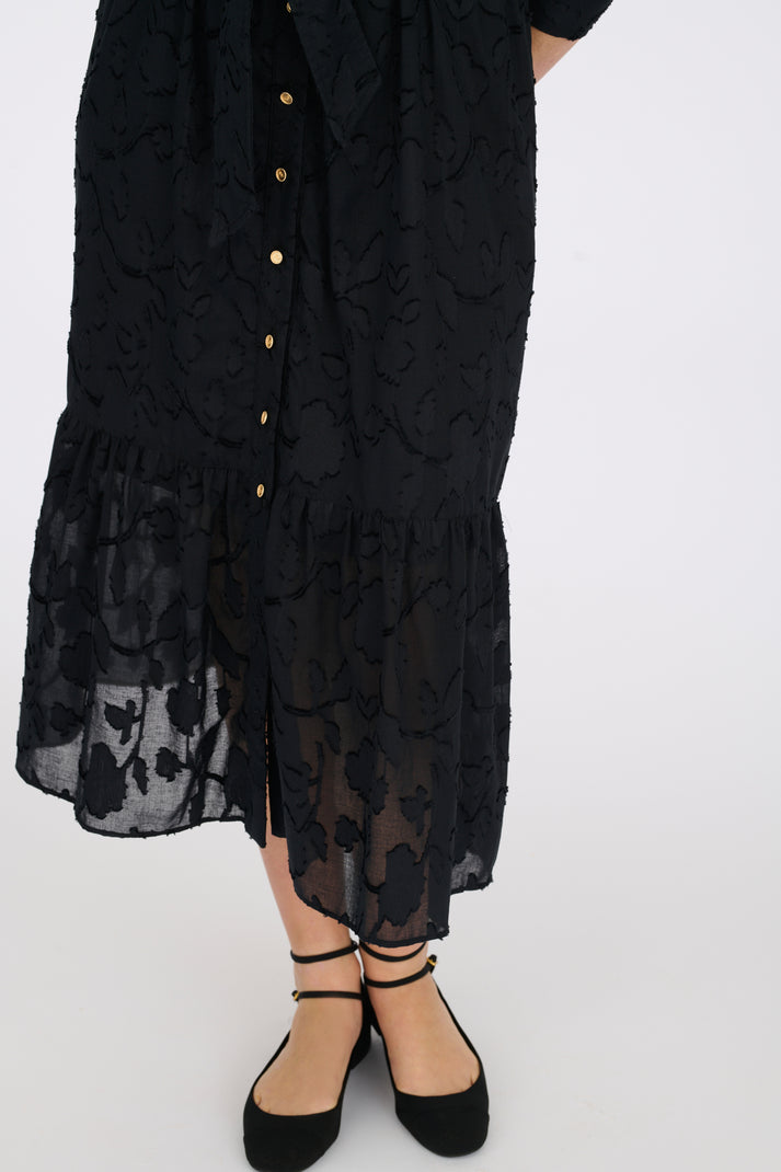 Weill Robe Longue En Jacquard De Coton