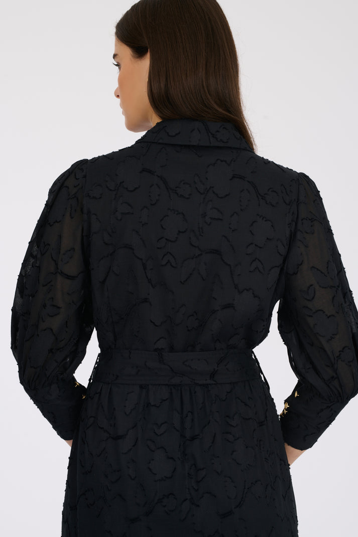 Weill Robe Longue En Jacquard De Coton