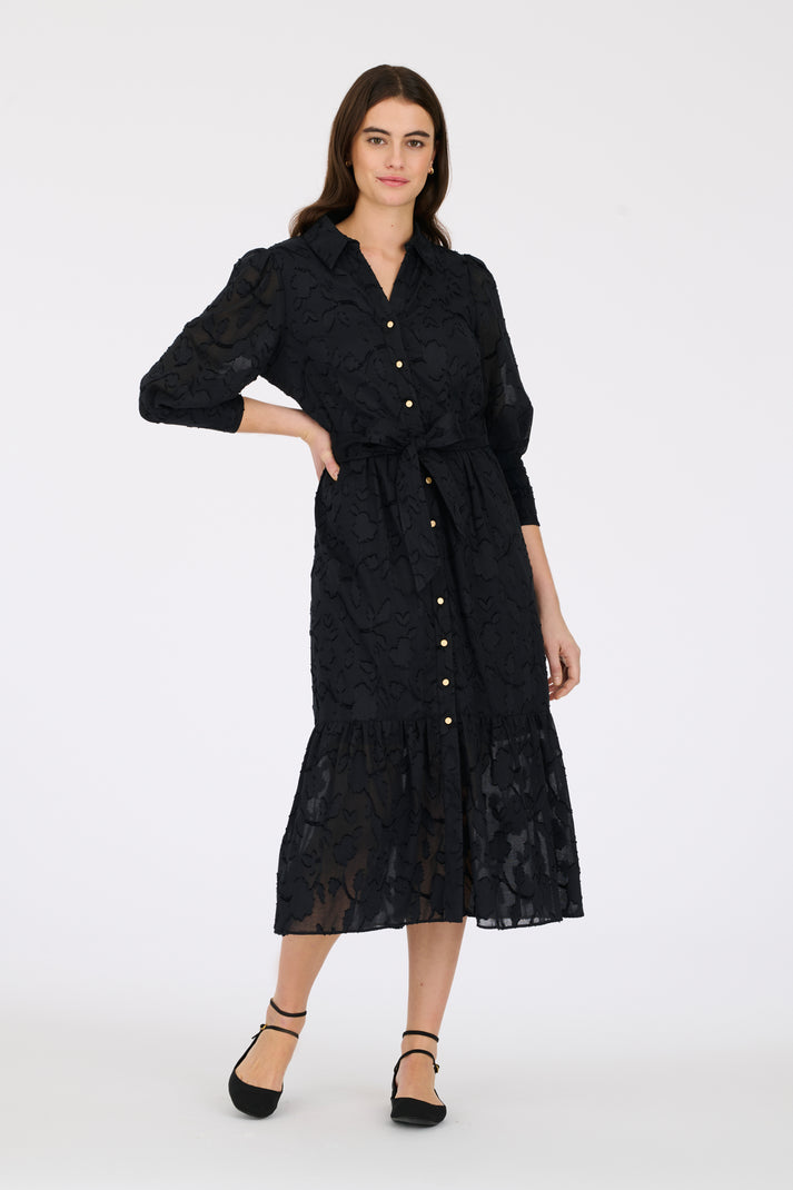 weill Robe longue en jacquard de coton