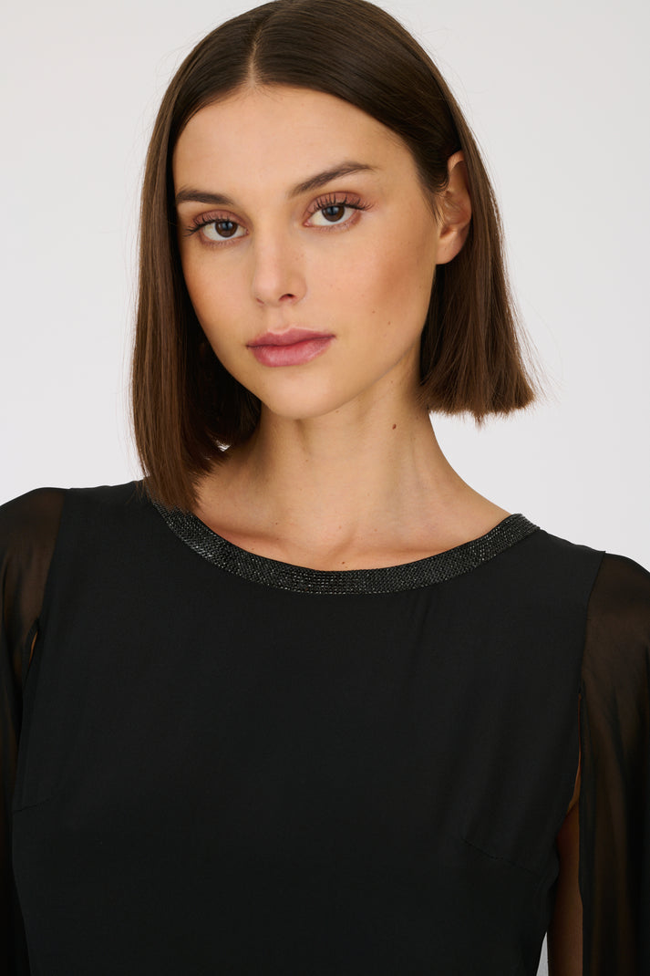 Weill Robe Longue En Soie à Volants