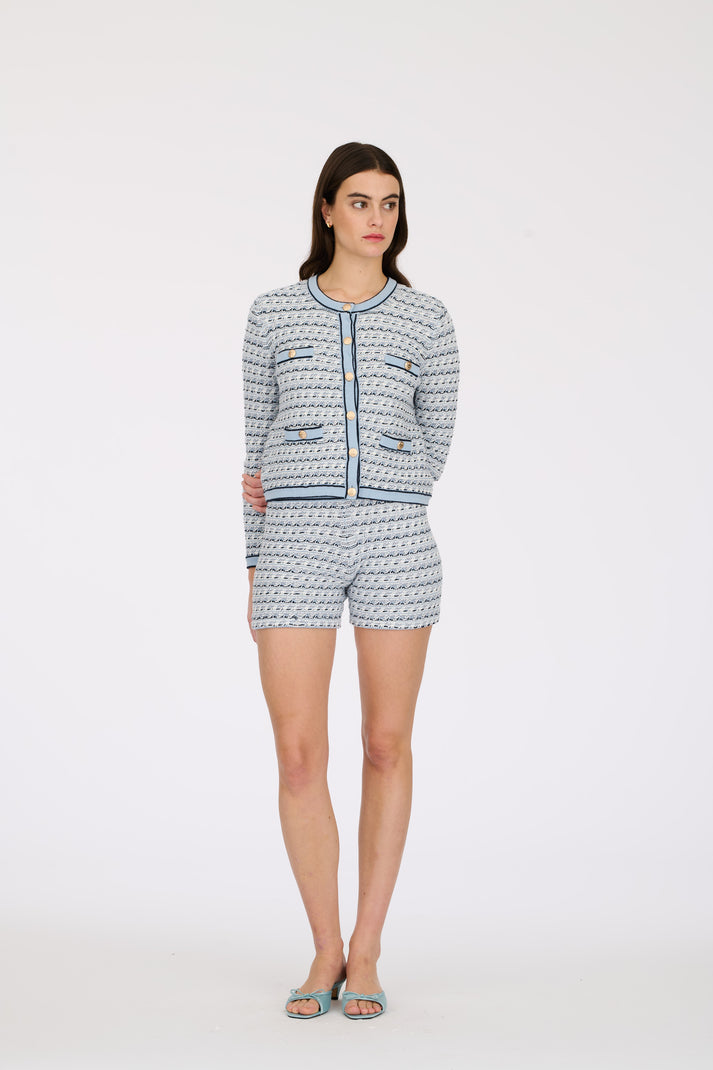 Weill Short En Maille Effet Tweed