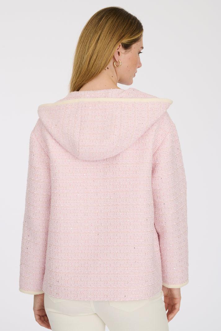 Weill Sweat-shirt En Tweed Capuche Zippée