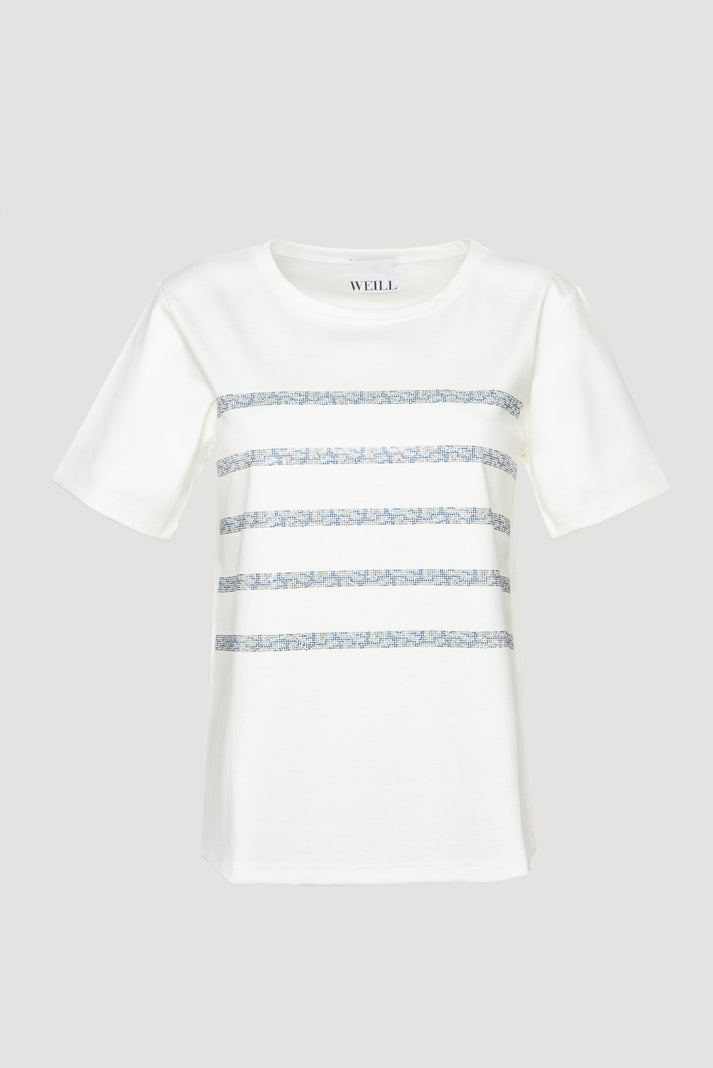 Weill T-shirt à Rayures à Strass