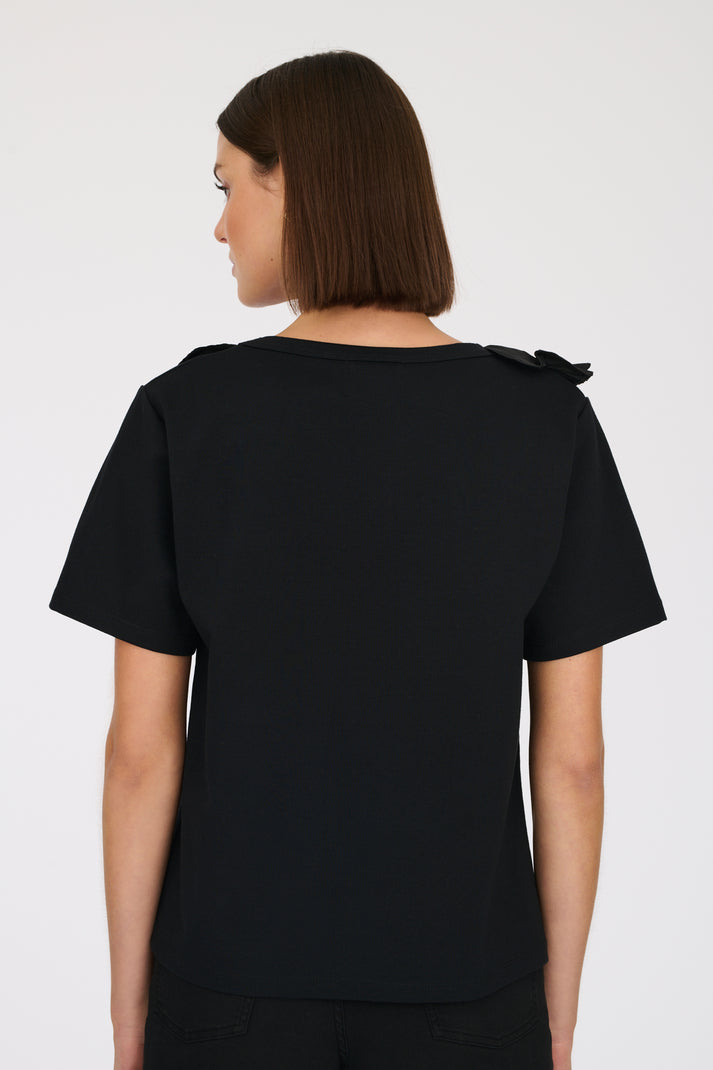 Weill T-shirt Détails Fleurs Bijoux