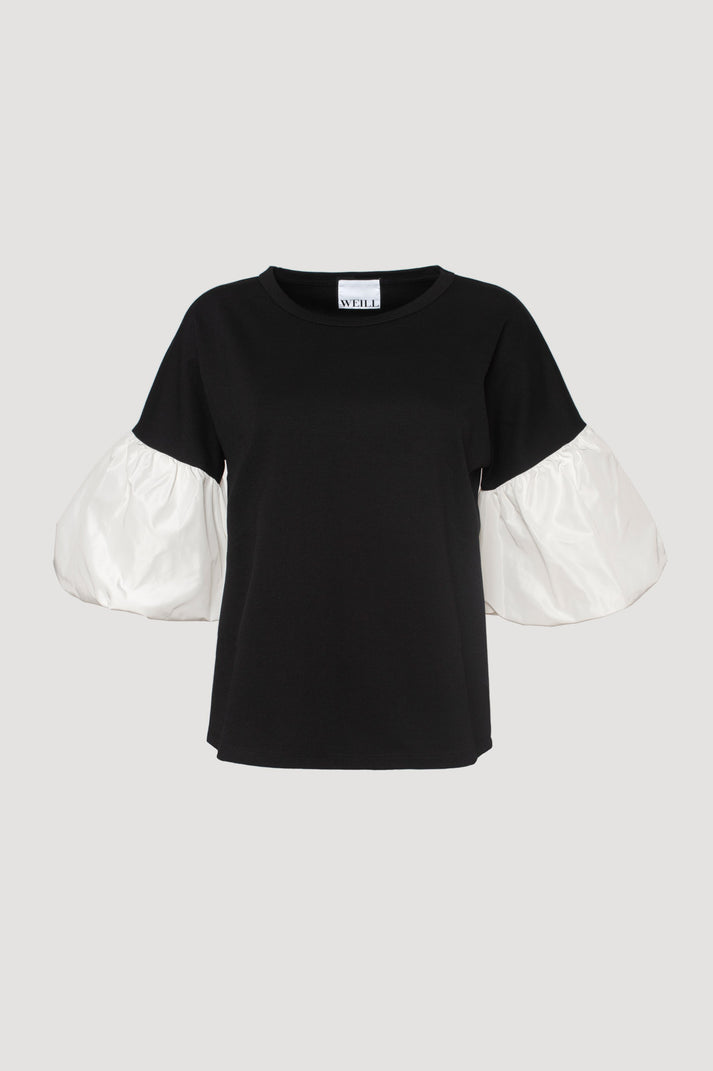 Weill T-shirt Manches Bouffantes En Taffetas