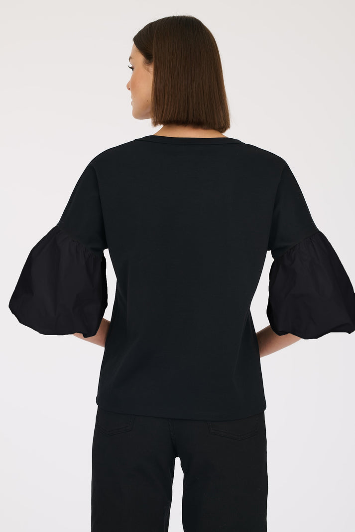 Weill T-shirt Manches Bouffantes En Taffetas