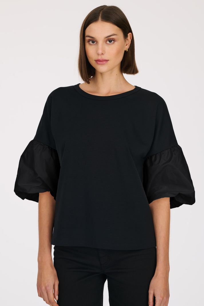 weill T-shirt manches bouffantes en taffetas