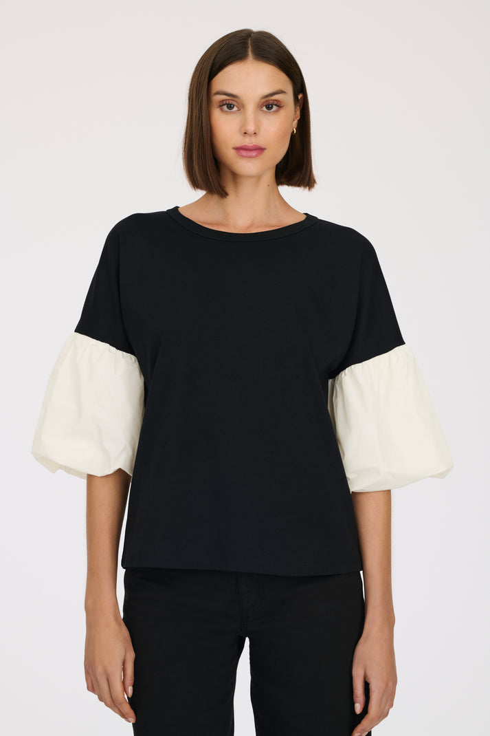 weill T-shirt manches bouffantes en taffetas