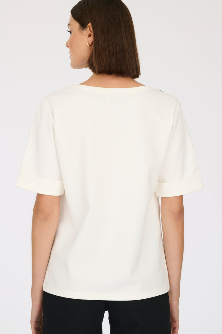 Weill T-shirt Noeud à Strass