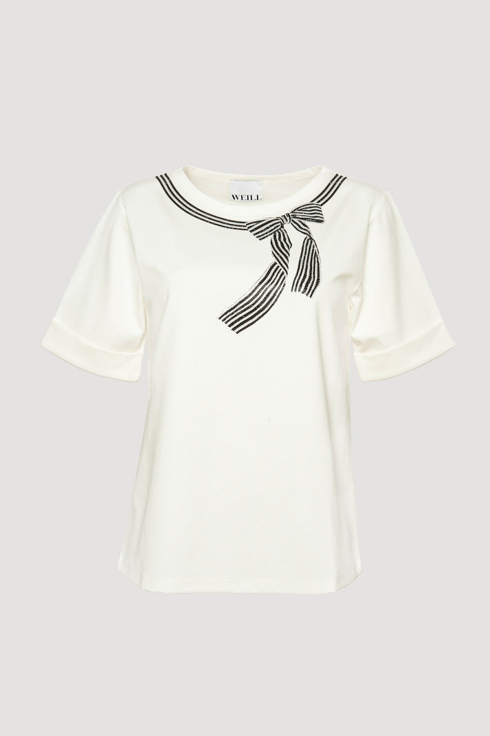 Weill T-shirt Noeud à Strass