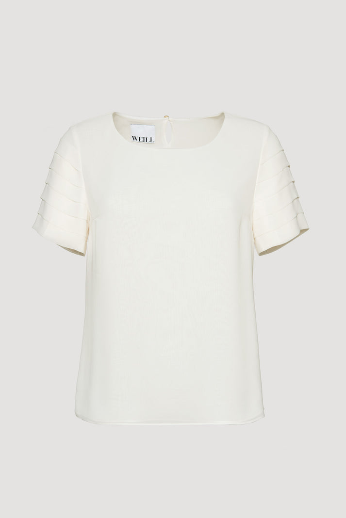Weill Top à Manches Courtes Plissées