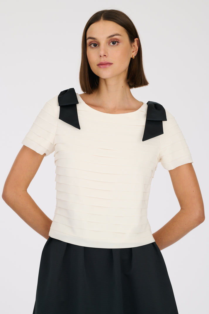 weill Top plissé à noeuds