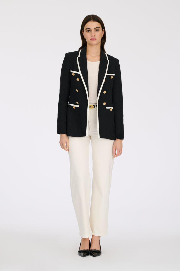 Weill Veste Blazer En Tissu Bouclé