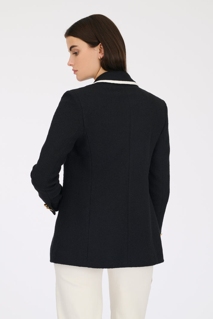 Weill Veste Blazer En Tissu Bouclé