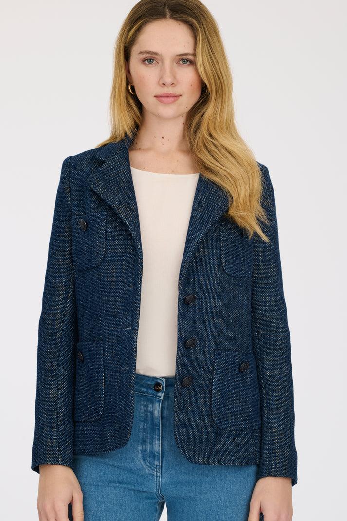 weill Veste blazer en tweed jean