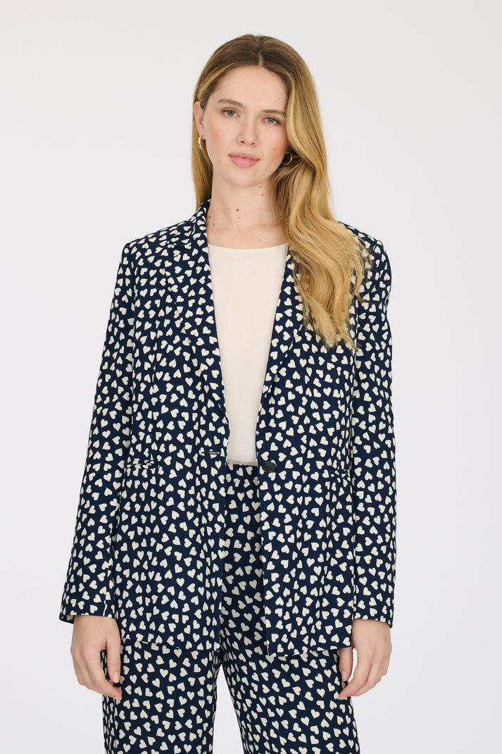 Weill Veste Blazer Imprimé Coeurs