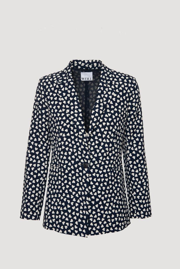 Weill Veste Blazer Imprimé Coeurs