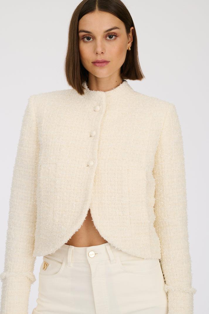 Weill Veste Col Officier En Tweed