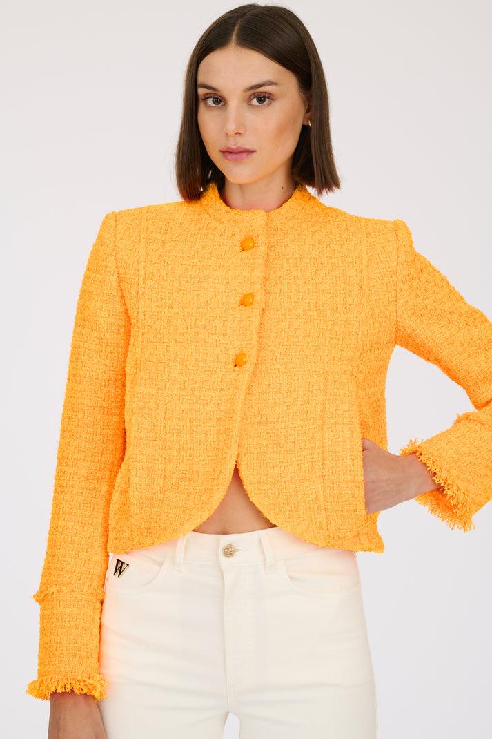 Weill Veste Col Officier En Tweed