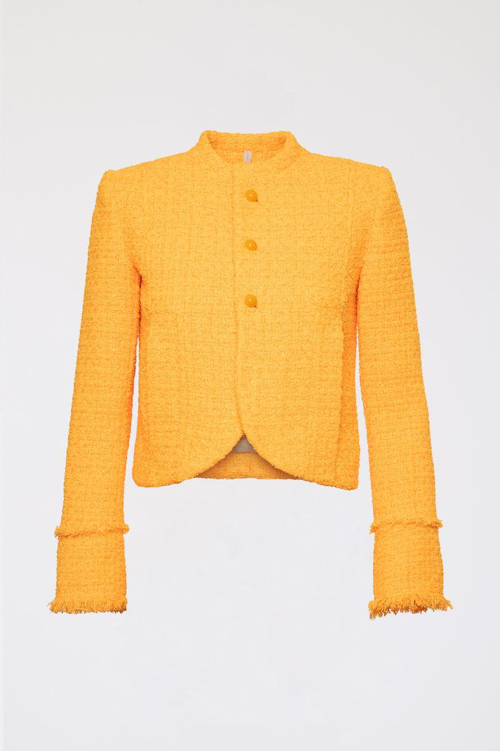 weill Veste col officier en tweed