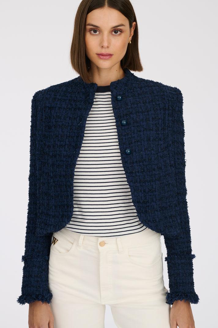 Weill Veste Col Officier En Tweed