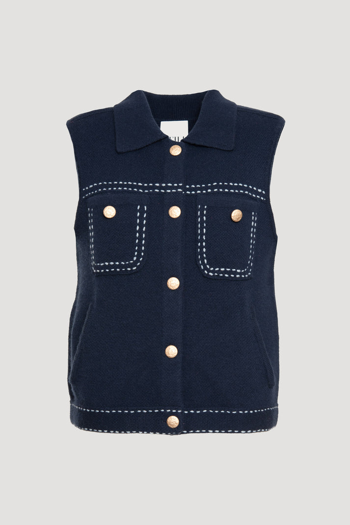 Weill Veste En Cachemire Sans Manche