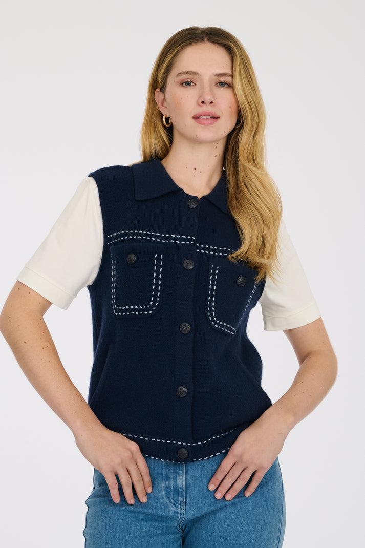 weill Veste en cachemire sans manche