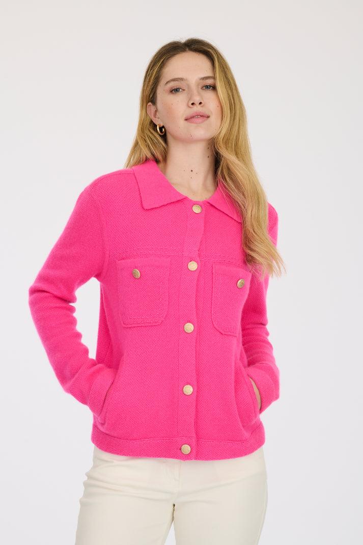 weill Veste en cachemire surpiquée