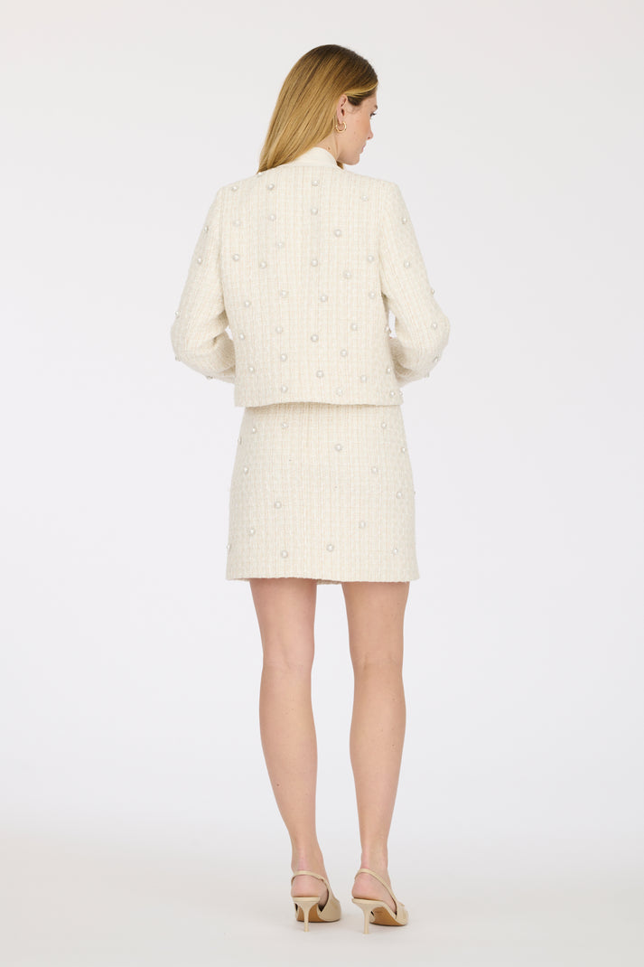 Weill Veste En Tweed à Perles