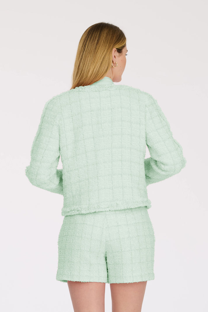 Weill Veste En Tweed Frangé