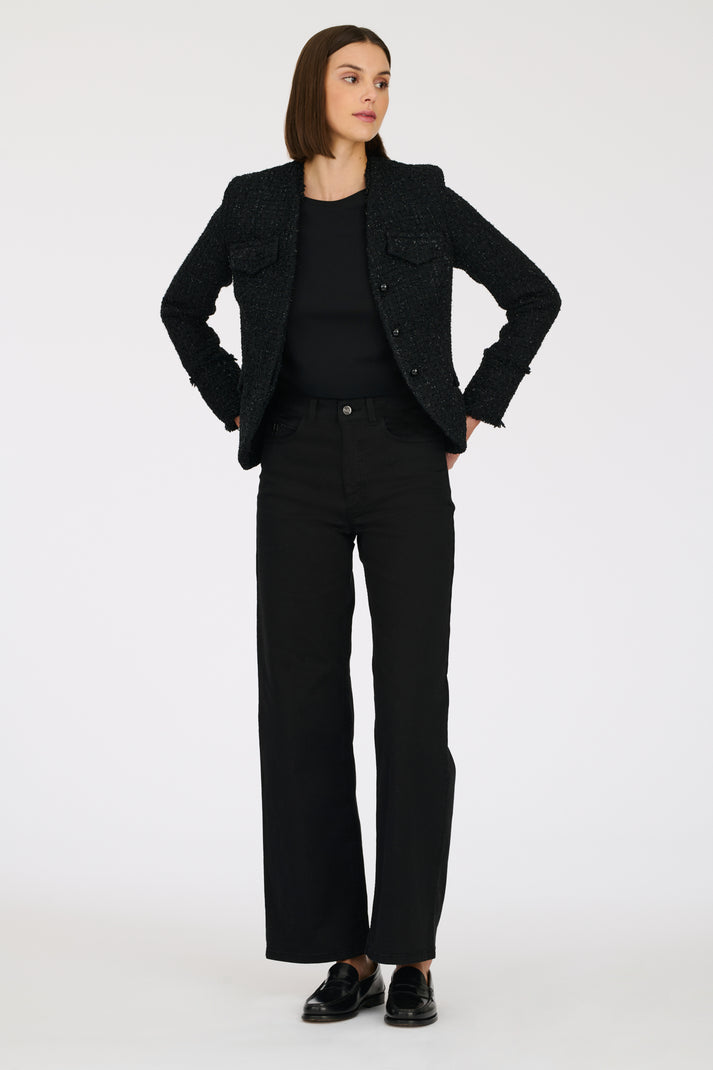 Weill Veste En Tweed Frangé