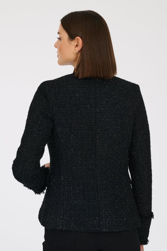 Weill Veste En Tweed Frangé