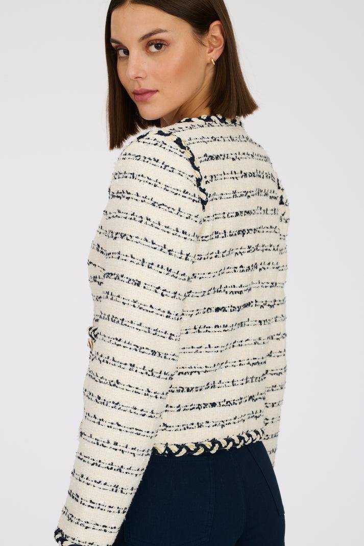 Weill Veste En Tweed Galonée