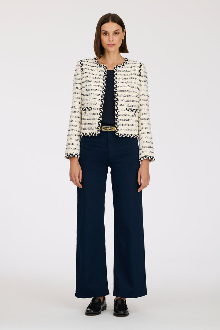 Weill Veste En Tweed Galonée