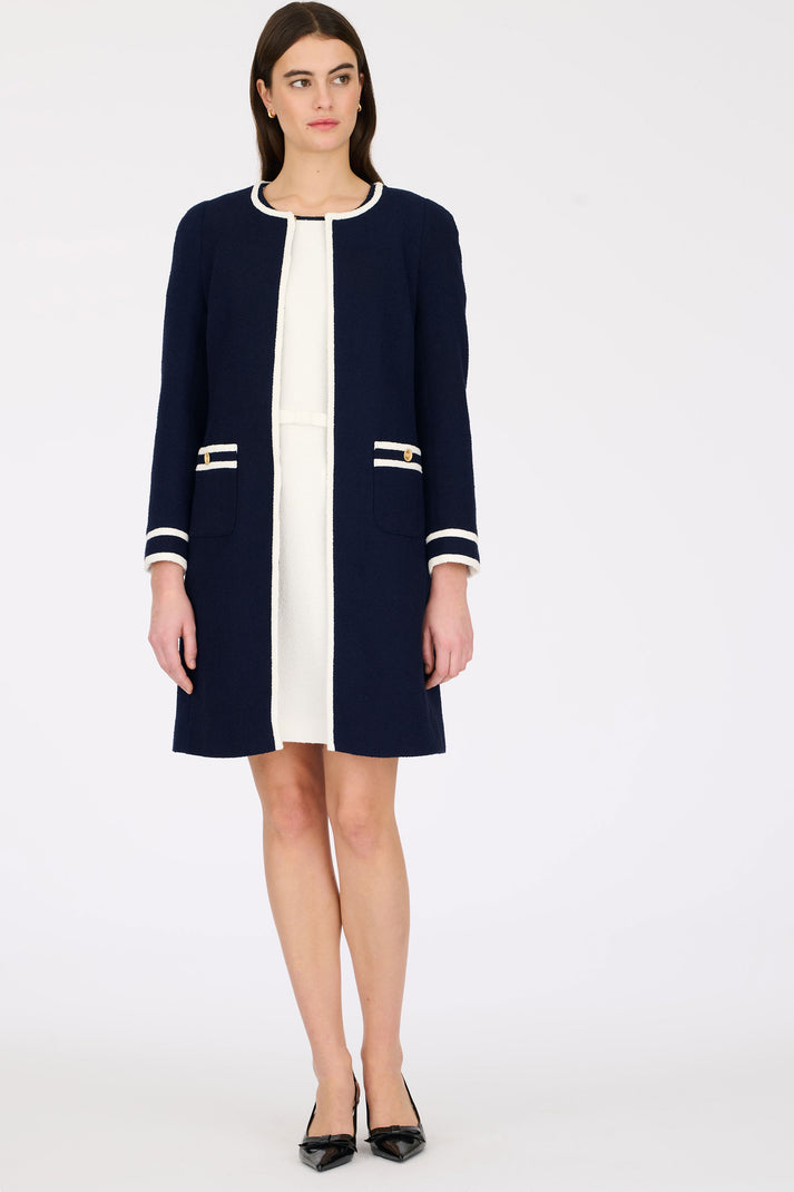 weill Veste longue en tissu bouclé