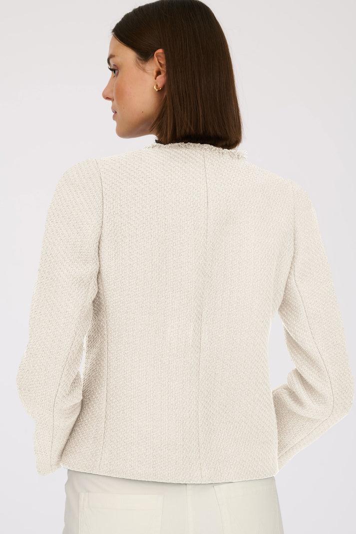 Weill Veste Officier En Tweed Frangé